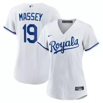 Women's Kansas City Royals Michael Massey Nike White Home Replica Jersey Women's Kansas City Royals Michael Massey Nike White Home Replica Jersey