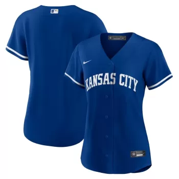 Women's Kansas City Royals Nike Royal Alternate Replica Team Logo Jersey Women's Kansas City Royals Nike Royal Alternate Replica Team Logo Jersey