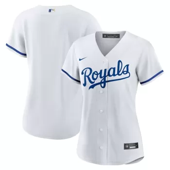 Women's Kansas City Royals Nike White Home Blank Replica Jersey Women's Kansas City Royals Nike White Home Blank Replica Jersey