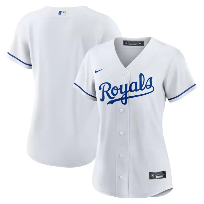 Women's Kansas City Royals Nike White Home Replica Team Jersey Women's Kansas City Royals Nike White Home Replica Team Jersey