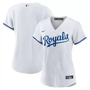 Women's Kansas City Royals Nike White Home Replica Team Logo Jersey Women's Kansas City Royals Nike White Home Replica Team Logo Jersey