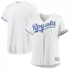 Women's Kansas City Royals White Plus Size Home Replica Team Jersey