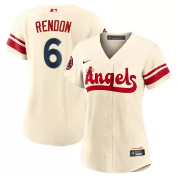 Women's Los Angeles Angels Anthony Rendon Nike Cream City Connect Replica Player Jersey Women's Los Angeles Angels Anthony Rendon Nike Cream City Connect Replica Player Jersey