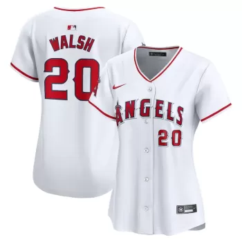 Women's Los Angeles Angels Jared Walsh Nike White Home Limited Player Jersey Women's Los Angeles Angels Jared Walsh Nike White Home Limited Player Jersey