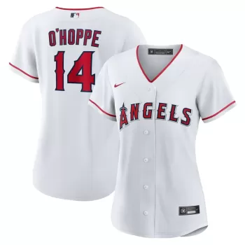 Women's Los Angeles Angels Logan O'Hoppe Nike White Home Replica Jersey Women's Los Angeles Angels Logan O'Hoppe Nike White Home Replica Jersey
