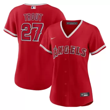 Women's Los Angeles Angels Mike Trout Nike Red Alternate Replica Player Jersey Women's Los Angeles Angels Mike Trout Nike Red Alternate Replica Player Jersey