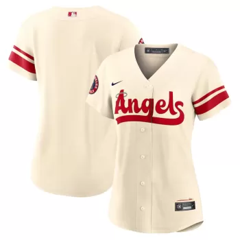 Women's Los Angeles Angels Nike Cream City Connect Replica Team Jersey Women's Los Angeles Angels Nike Cream City Connect Replica Team Jersey