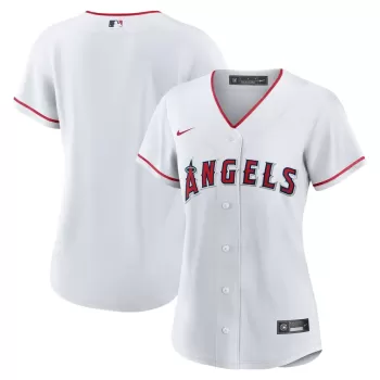 Women's Los Angeles Angels Nike White Home Blank Replica Jersey Women's Los Angeles Angels Nike White Home Blank Replica Jersey