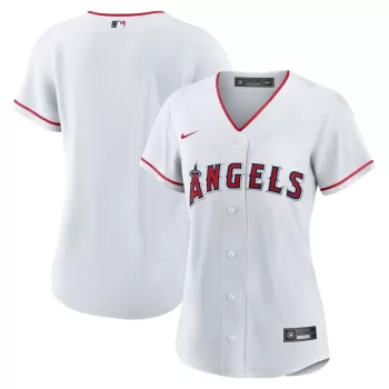 Women's Los Angeles Angels Nike White Home Replica Team Jersey Women's Los Angeles Angels Nike White Home Replica Team Jersey