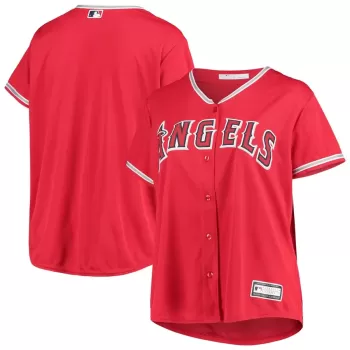 Women's Los Angeles Angels Red Plus Size Alternate Replica Team Jersey Women's Los Angeles Angels Red Plus Size Alternate Replica Team Jersey