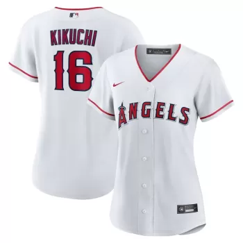 Women's Los Angeles Angels Yusei Kikuchi Nike White Home Replica Jersey Women's Los Angeles Angels Yusei Kikuchi Nike White Home Replica Jersey