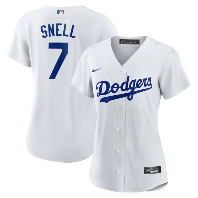 Women's Los Angeles Dodgers Blake Snell Nike White Home Replica Player Jersey Women's Los Angeles Dodgers Blake Snell Nike White Home Replica Player Jersey