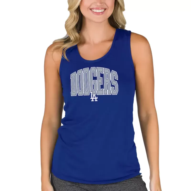 Women's Los Angeles Dodgers Concepts Sport Royal Marathon Racerback Tank Top Women's Los Angeles Dodgers Concepts Sport Royal Marathon Racerback Tank Top