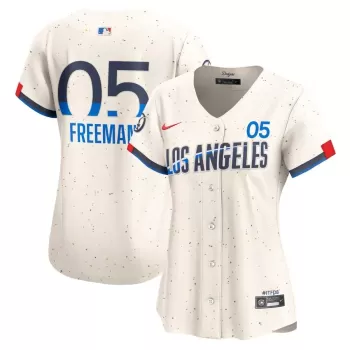 Women's Los Angeles Dodgers Freddie Freeman Nike Cream 2024 City Connect Limited Player Jersey