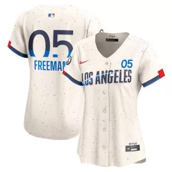 Women's Los Angeles Dodgers Freddie Freeman Nike Cream 2024 City Connect Limited Player Jersey Women's Los Angeles Dodgers Freddie Freeman Nike Cream 2024 City Connect Limited Player Jersey