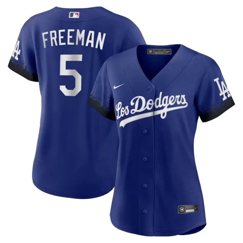 Women's Los Angeles Dodgers Freddie Freeman Nike Royal City Connect Replica Player Jersey Women's Los Angeles Dodgers Freddie Freeman Nike Royal City Connect Replica Player Jersey