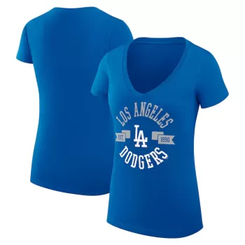 Women's Los Angeles Dodgers G-III 4Her by Carl Banks Royal City Graphic V-Neck Fitted T-Shirt Women's Los Angeles Dodgers G-III 4Her by Carl Banks Royal City Graphic V-Neck Fitted T-Shirt