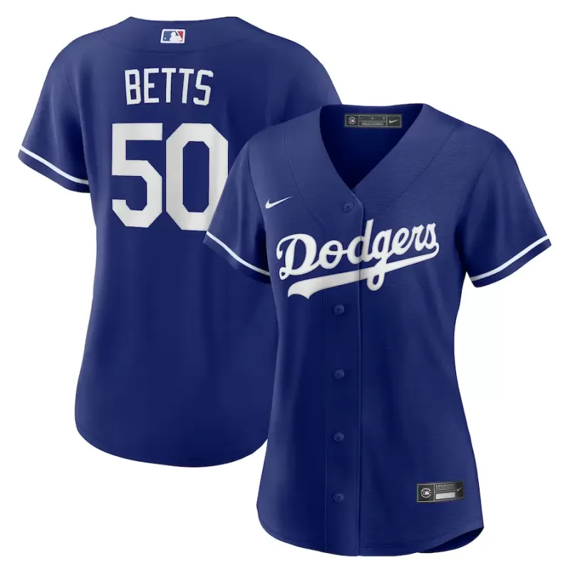 Women's Los Angeles Dodgers Mookie Betts Nike Royal Alternate Replica Player Jersey Women's Los Angeles Dodgers Mookie Betts Nike Royal Alternate Replica Player Jersey