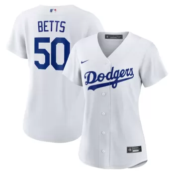 Women's Los Angeles Dodgers Mookie Betts Nike White Home Replica Player Jersey Women's Los Angeles Dodgers Mookie Betts Nike White Home Replica Player Jersey