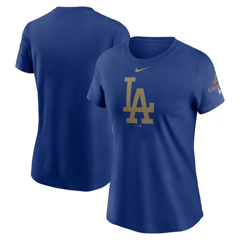 Women's Los Angeles Dodgers Nike Royal 2025 Gold Collection T-Shirt