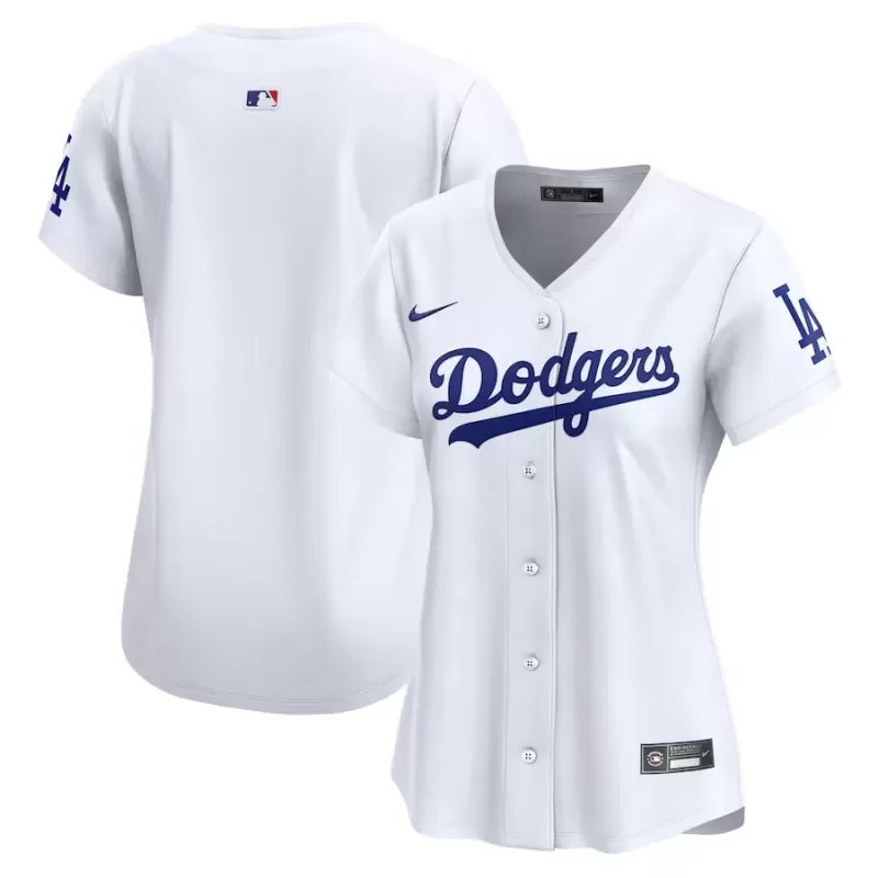 Women's Los Angeles Dodgers Nike White Home Limited Jersey Women's Los Angeles Dodgers Nike White Home Limited Jersey