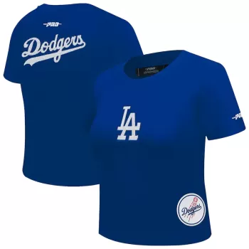 Women's Los Angeles Dodgers Pro Standard Royal Game Day Classics Baby Doll Cropped T-Shirt Women's Los Angeles Dodgers Pro Standard Royal Game Day Classics Baby Doll Cropped T-Shirt
