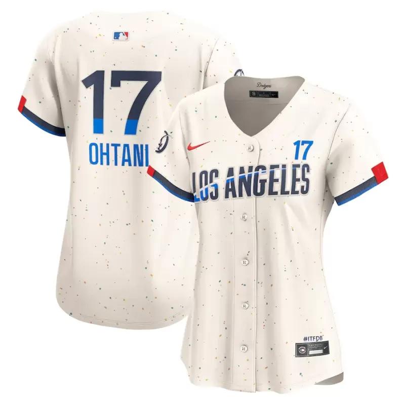 Women's Los Angeles Dodgers Shohei Ohtani Nike Cream 2024 City Connect Limited Player Jersey Women's Los Angeles Dodgers Shohei Ohtani Nike Cream 2024 City Connect Limited Player Jersey