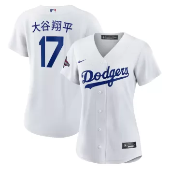 Women's Los Angeles Dodgers Shohei Ohtani Nike White 2024 World Series Champions Home Japanese Characters Replica Player Jersey Women's Los Angeles Dodgers Shohei Ohtani Nike White 2024 World Series Champions Home Japanese Characters Replica Player Jersey
