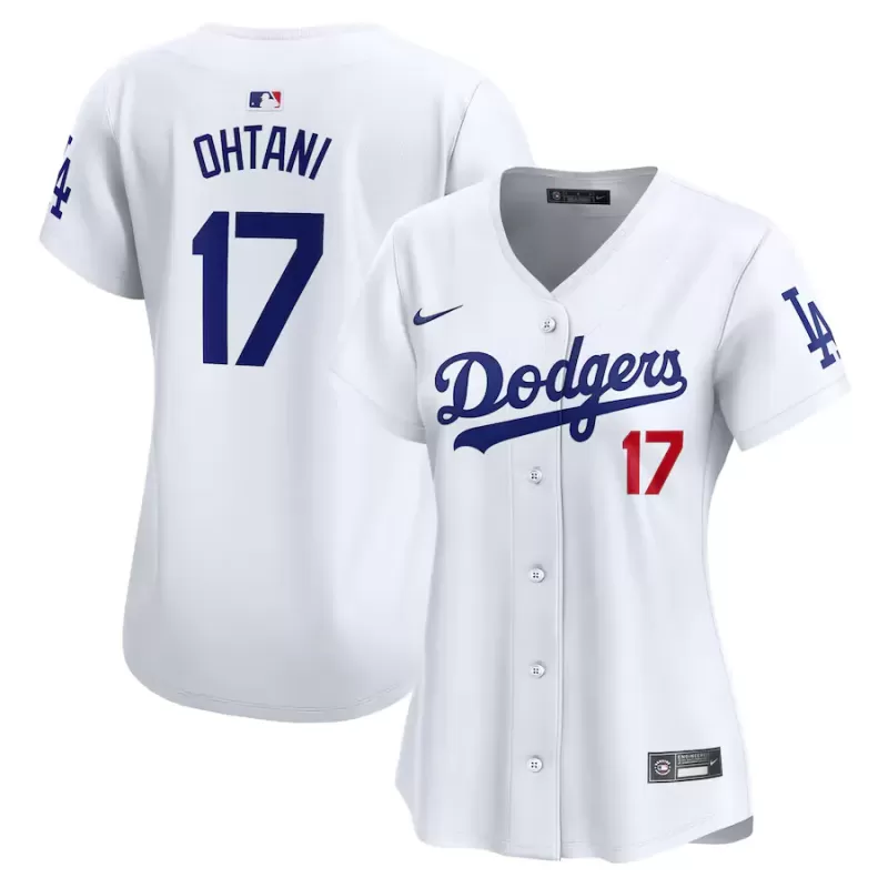 Women's Los Angeles Dodgers Shohei Ohtani Nike White Home Limited Player Jersey Women's Los Angeles Dodgers Shohei Ohtani Nike White Home Limited Player Jersey