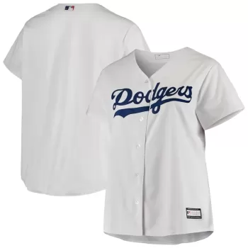 Women's Los Angeles Dodgers White Plus Size Sanitized Replica Team Jersey Women's Los Angeles Dodgers White Plus Size Sanitized Replica Team Jersey