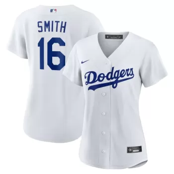 Women's Los Angeles Dodgers Will Smith Nike White Home Replica Jersey Women's Los Angeles Dodgers Will Smith Nike White Home Replica Jersey