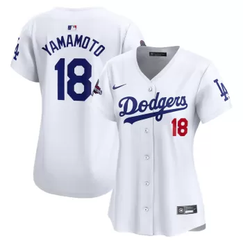 Women's Los Angeles Dodgers Yoshinobu Yamamoto Nike White 2024 World Series Champions Home Limited Player Jersey Women's Los Angeles Dodgers Yoshinobu Yamamoto Nike White 2024 World Series Champions Home Limited Player Jersey