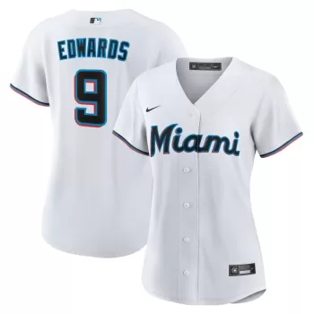 Women's Miami Marlins Xavier Edwards Nike White Home Replica Jersey Women's Miami Marlins Xavier Edwards Nike White Home Replica Jersey