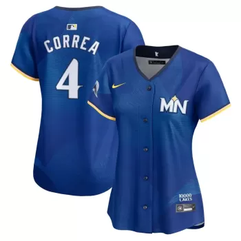 Women's Minnesota Twins Carlos Correa Nike Royal 2024 City Connect Limited Jersey Women's Minnesota Twins Carlos Correa Nike Royal 2024 City Connect Limited Jersey