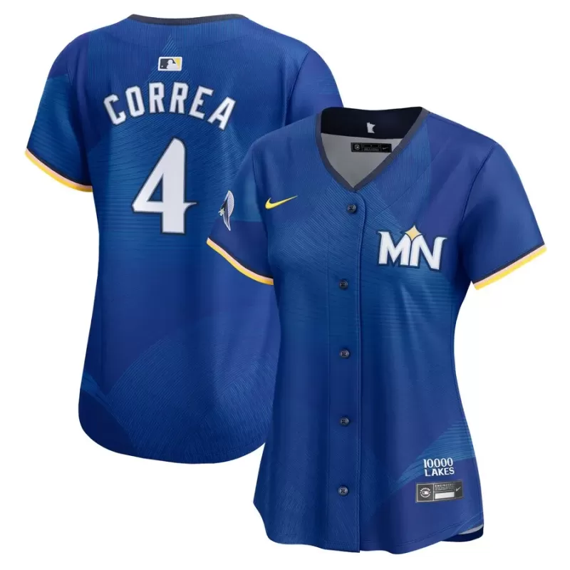 Women's Minnesota Twins Carlos Correa Nike Royal 2024 City Connect Limited Jersey Women's Minnesota Twins Carlos Correa Nike Royal 2024 City Connect Limited Jersey