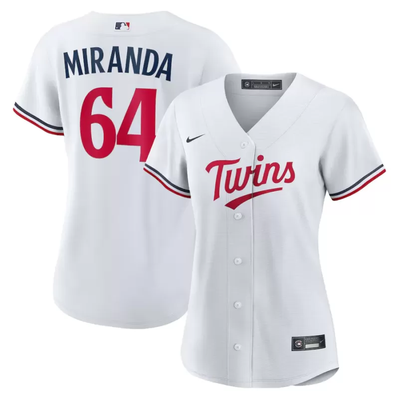 Women's Minnesota Twins Jose Miranda Nike White Home Replica Jersey