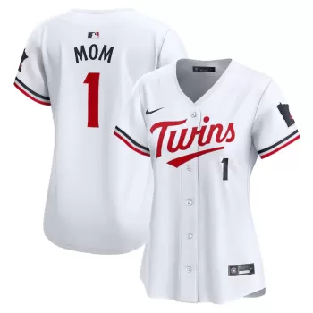 Women's Minnesota Twins Nike White #1 Mom Home Limited Jersey Women's Minnesota Twins Nike White #1 Mom Home Limited Jersey