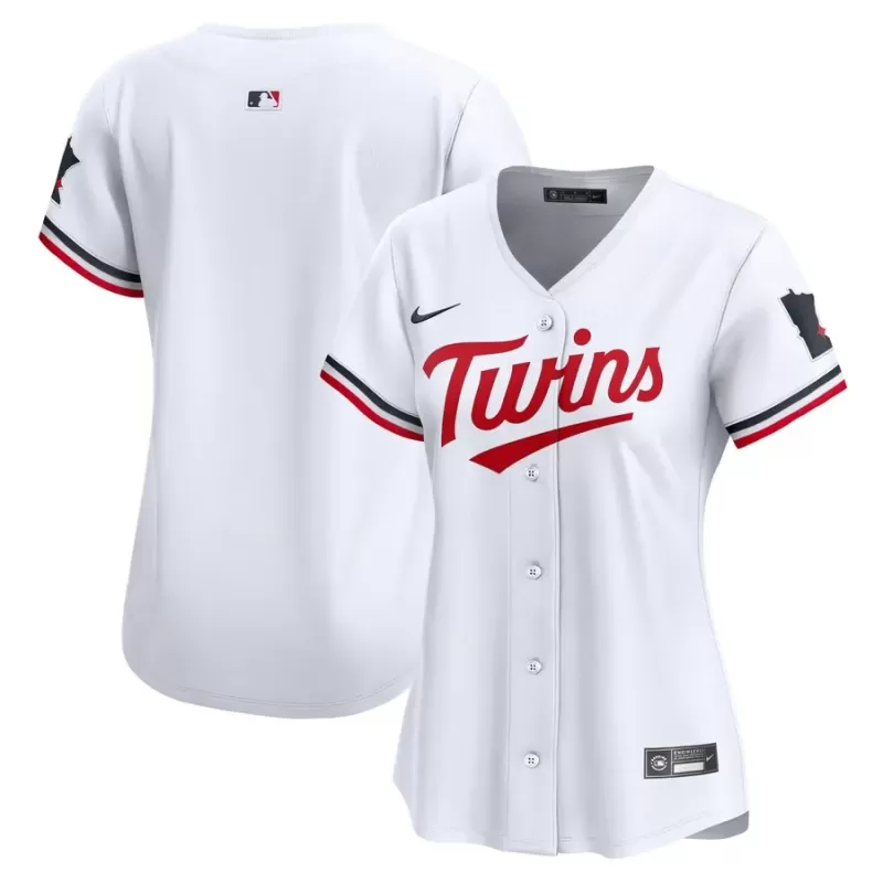 Women's Minnesota Twins Nike White Home Limited Jersey Women's Minnesota Twins Nike White Home Limited Jersey