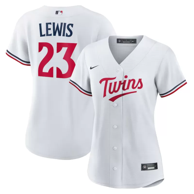 Women's Minnesota Twins Royce Lewis Nike White Home Replica Jersey Women's Minnesota Twins Royce Lewis Nike White Home Replica Jersey
