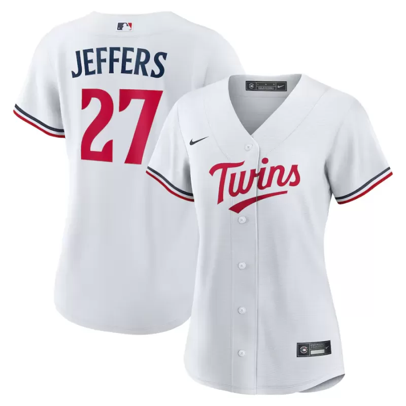 Women's Minnesota Twins Ryan Jeffers Nike White Home Replica Jersey Women's Minnesota Twins Ryan Jeffers Nike White Home Replica Jersey