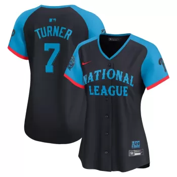 Women's National League Trea Turner Nike Navy 2024 MLB All-Star Game Limited Player Jersey Women's National League Trea Turner Nike Navy 2024 MLB All-Star Game Limited Player Jersey