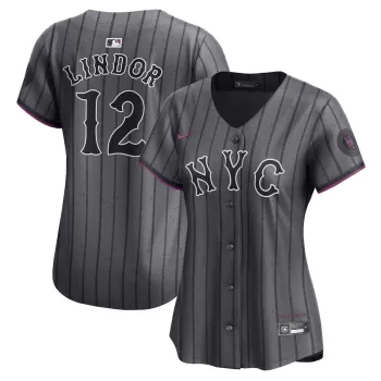 Women's New York Mets Francisco Lindor Nike Graphite 2024 City Connect Limited Player Jersey Women's New York Mets Francisco Lindor Nike Graphite 2024 City Connect Limited Player Jersey