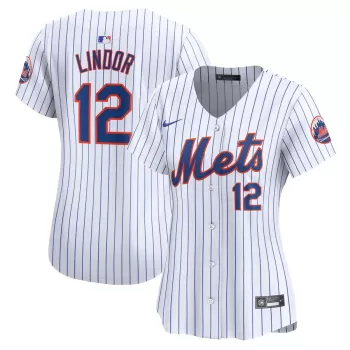 Women's New York Mets Francisco Lindor Nike White Home Limited Player Jersey Women's New York Mets Francisco Lindor Nike White Home Limited Player Jersey