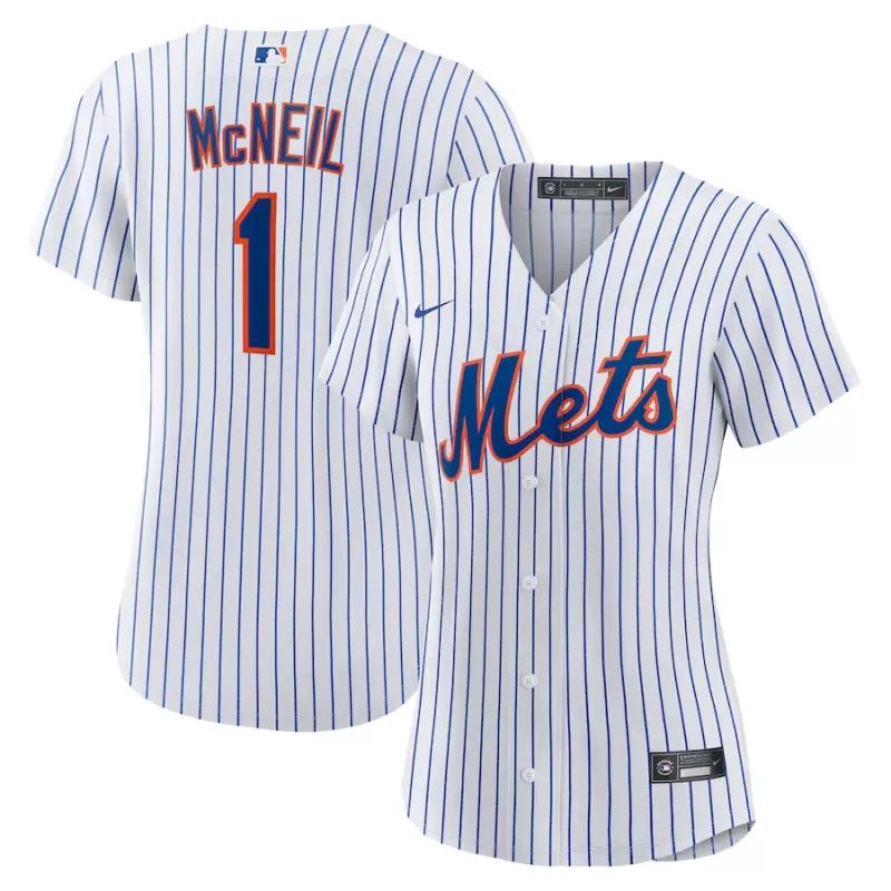 Women's New York Mets Jeff McNeil Nike White Home Replica Jersey Women's New York Mets Jeff McNeil Nike White Home Replica Jersey