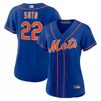 Women's New York Mets Juan Soto Nike Royal Alternate Replica Baseball Jersey Women's New York Mets Juan Soto Nike Royal Alternate Replica Baseball Jersey