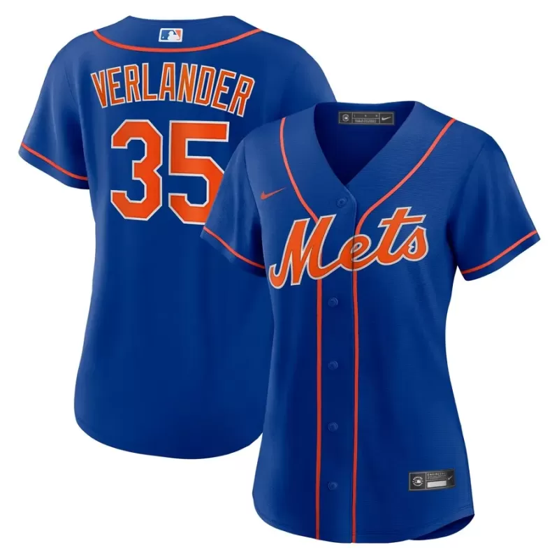 Women's New York Mets Justin Verlander Nike Royal Alternate Replica Player Jersey Women's New York Mets Justin Verlander Nike Royal Alternate Replica Player Jersey