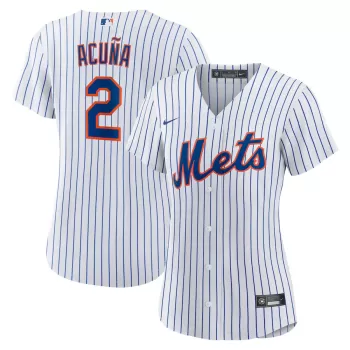 Women's New York Mets Luisangel Acuña Nike White Home Replica Player Jersey Women's New York Mets Luisangel Acuña Nike White Home Replica Player Jersey