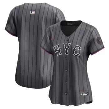 Women's New York Mets Nike Graphite 2024 City Connect Limited Player Jersey Women's New York Mets Nike Graphite 2024 City Connect Limited Player Jersey