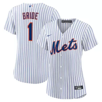Women's New York Mets Nike White #1 Bride Home Replica Jersey Women's New York Mets Nike White #1 Bride Home Replica Jersey