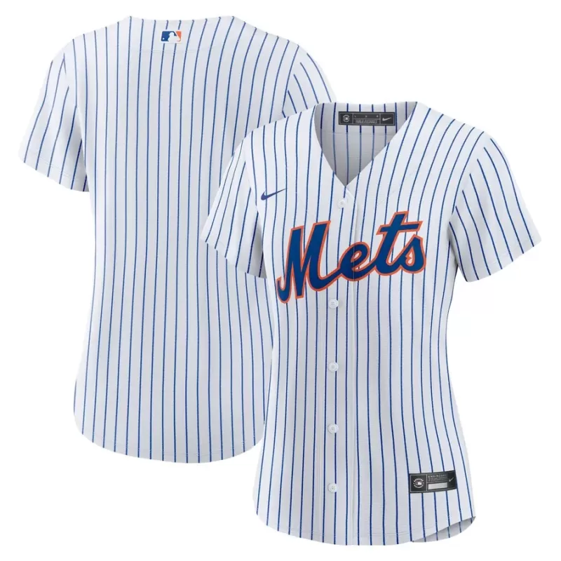 Women's New York Mets Nike White Home Blank Replica Jersey Women's New York Mets Nike White Home Blank Replica Jersey